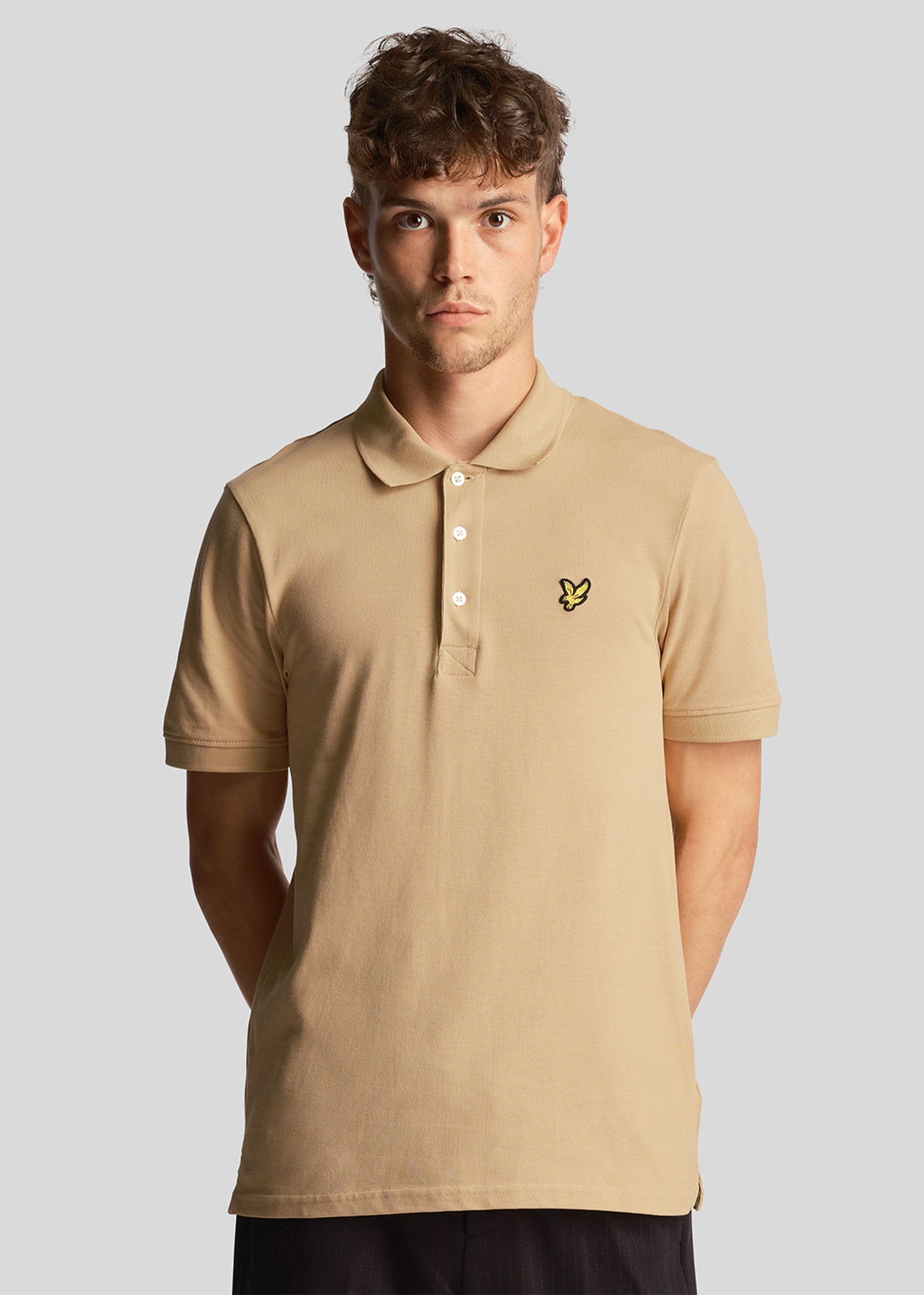 Lyle & Scott Polo's  Plain polo shirt - cairngorms khaki 