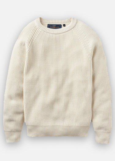 Henri Lloyd Truien Golant ribbed crew - ecru