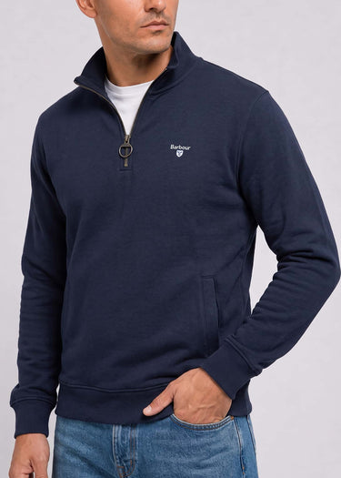 Barbour Truien Barbour desmond half zip sweat - navy