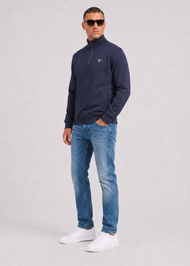 Barbour Truien Barbour desmond half zip sweat - navy
