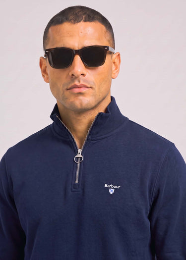 Barbour Truien Barbour desmond half zip sweat - navy