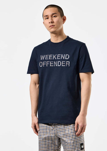 Weekend Offender T-shirts Tornaco - navy mid house check