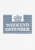 Weekend Offender T-shirts  Dygas - white blue house check 