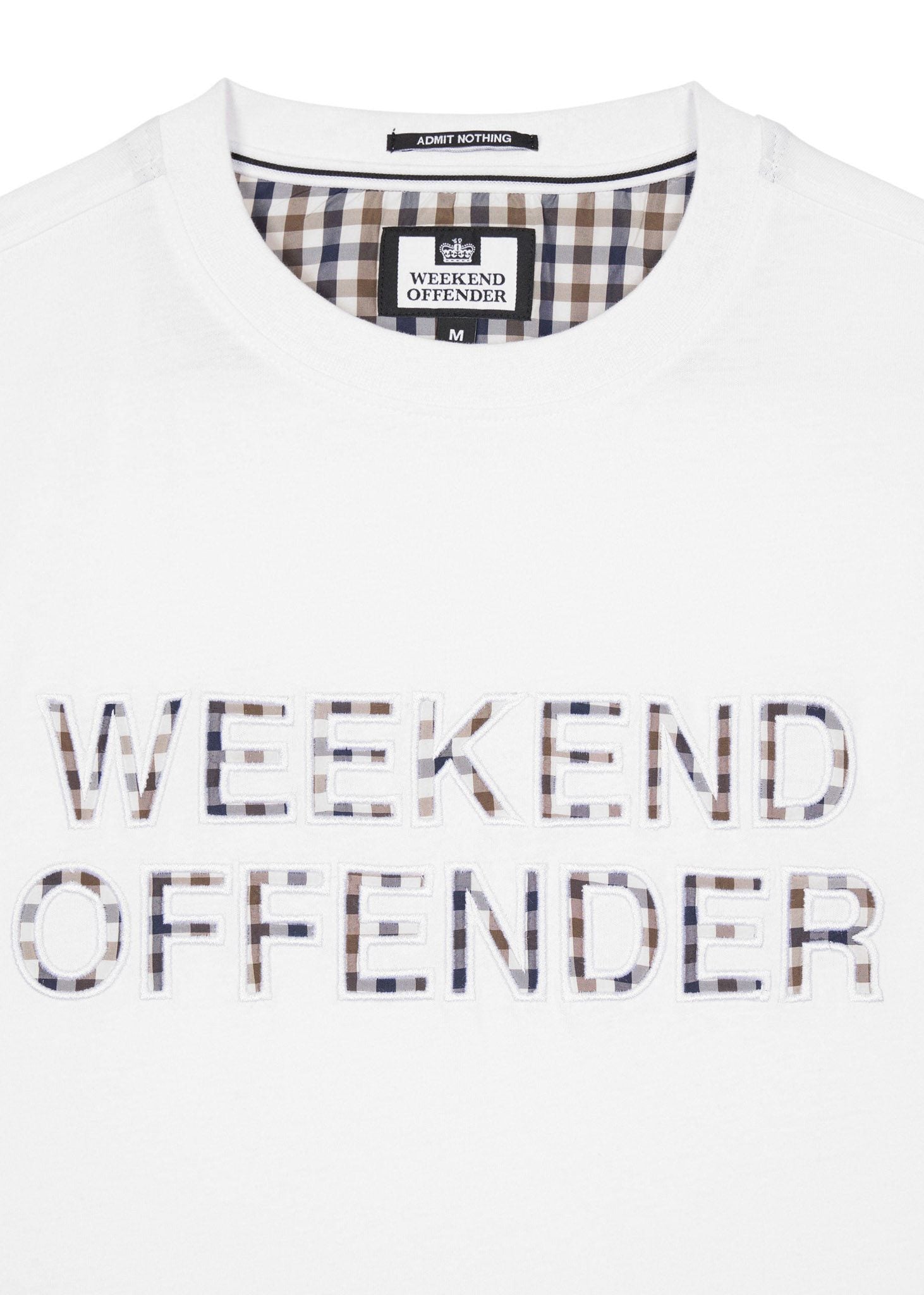 Weekend Offender T-shirts  Tornaco - white mid house check 