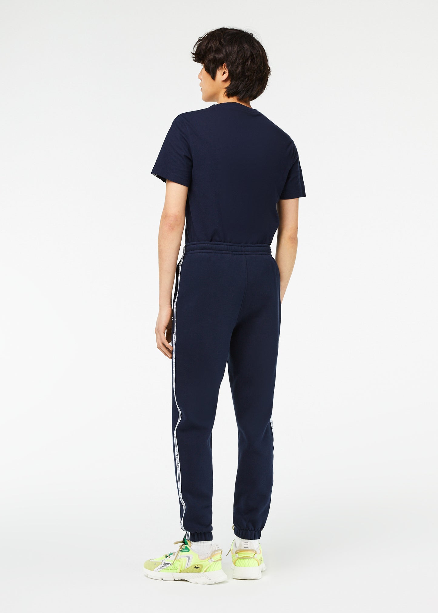Lacoste Broeken  Contrast stripe tracksuit trousers - navy blue 