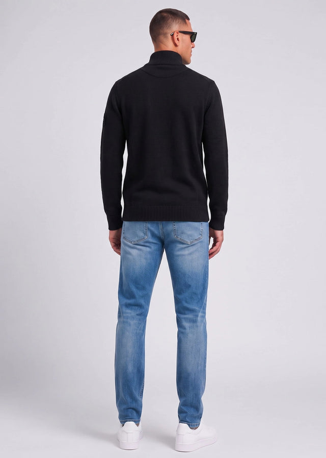 Marshall Artist Sweatjacken Aldgate hybrid knit - black