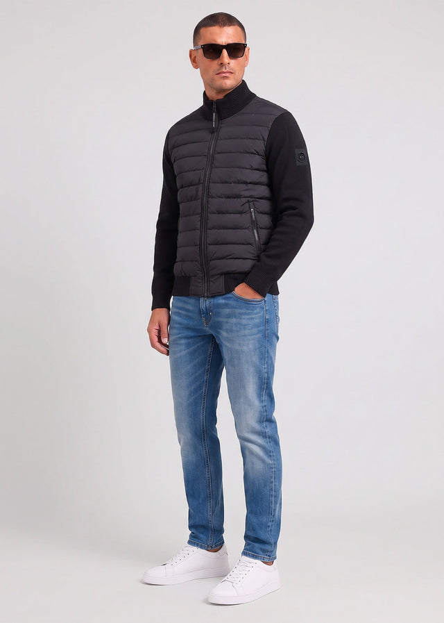 Marshall Artist Sweatjacken Aldgate hybrid knit - black