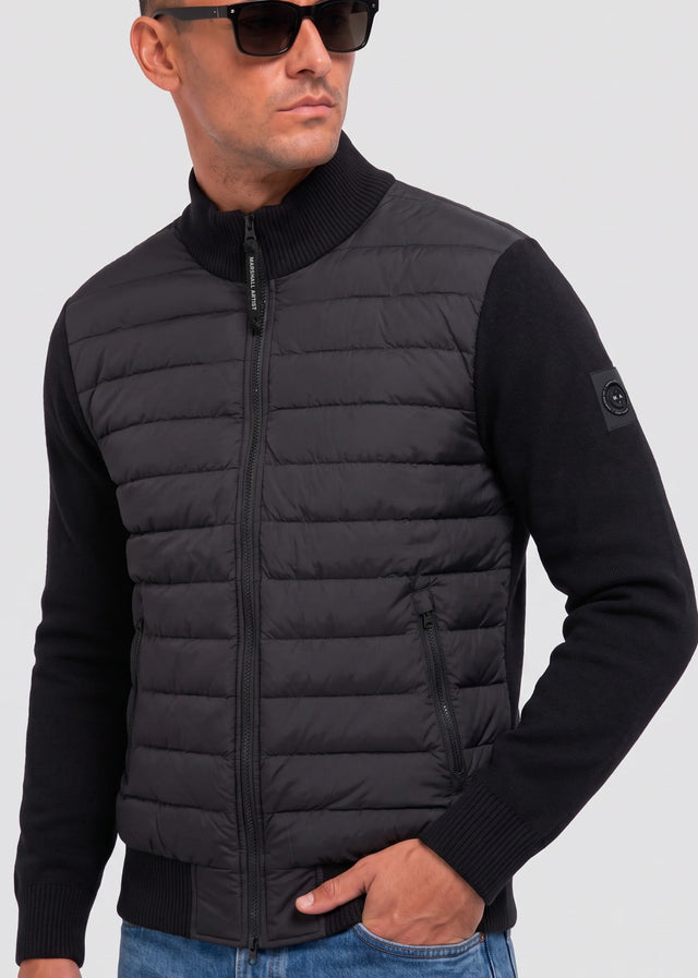 Marshall Artist Sweatjacken Aldgate hybrid knit - black