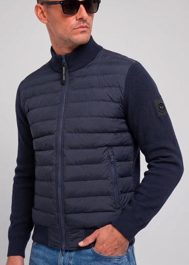 Marshall Artist Vesten Aldgate hybrid knit - navy