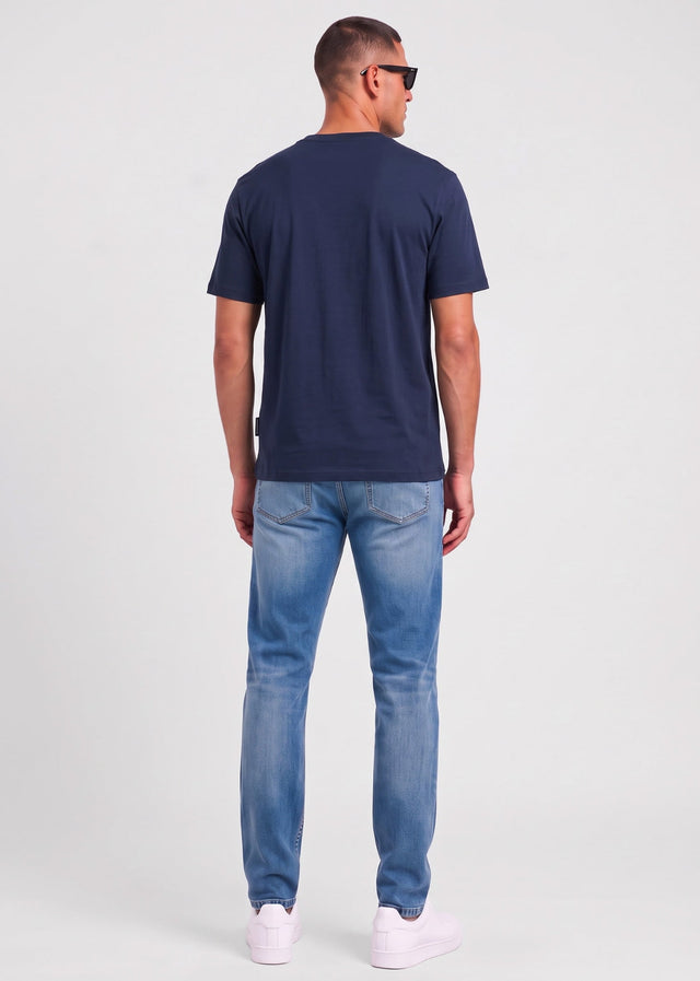 Aquascutum T-Shirts Tech pocket t-shirt - navy