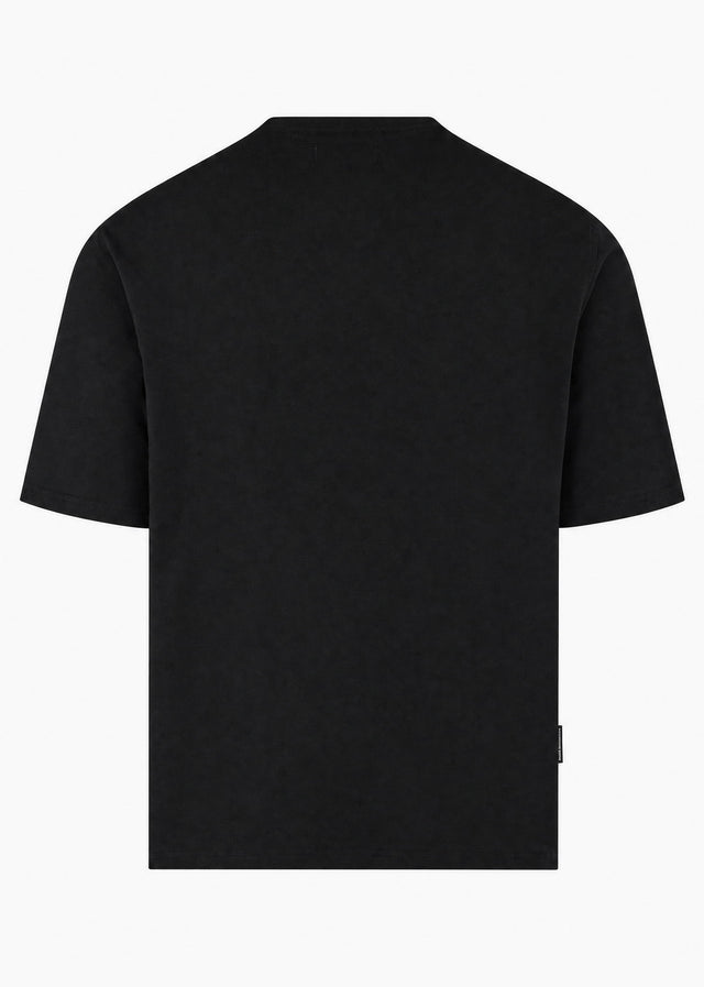 Aquascutum T-Shirts Check shoulder t-shirt - black