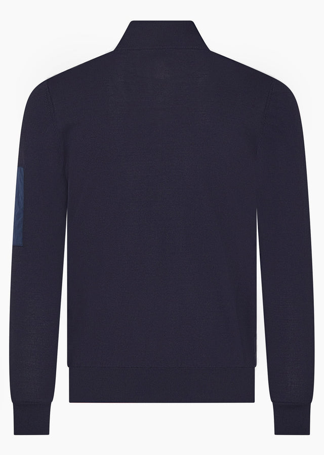 Aquascutum Sweatjacken Club tech fz sweater - navy