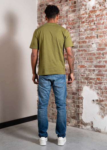 Aquascutum T-shirts Rubber patch t-shirt - army green