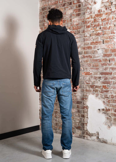 Aquascutum Jassen Hooded stretch windbreaker jacket - black