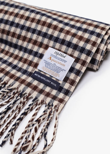 Aquascutum Sjaals Wool iconic scarf - club check