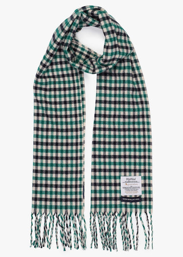 Aquascutum Sjaals Wool iconic scarf - green