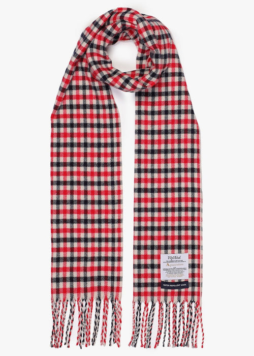 Wool iconic scarf - red