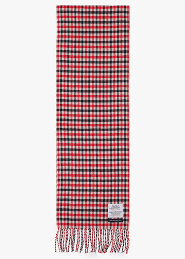 Aquascutum Sjaals Wool iconic scarf - red