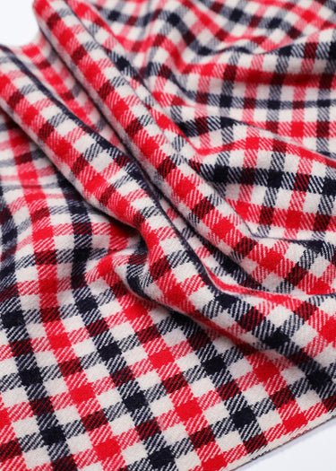 Aquascutum Sjaals Wool iconic scarf - red