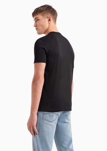 Armani Exchange T-shirts Diagonal logo t-shirt - black