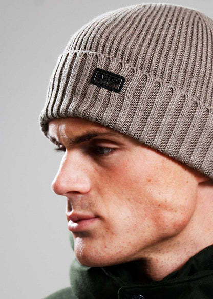 Barbour International Mutsen Chester beanie hat - brindle