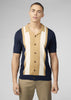 Ben Sherman Polo's  Resort button through polo -  dark navy 