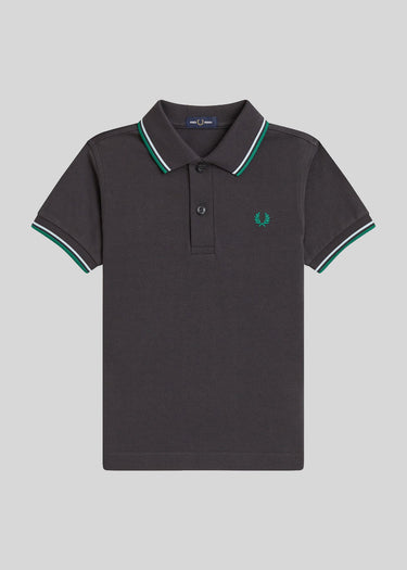 Fred Perry Polo's Twin tipped fred perry shirt - anchor grey light ice sport green