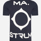 MA.Strum T-shirts  Oversized back logo print tee - ink navy 