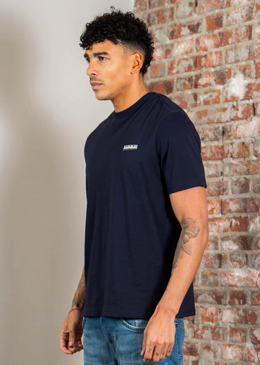 Napapijri T-shirts S small box ss - blu marine