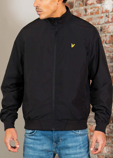 Lyle & Scott Jassen Funnel neck shell jacket - jet black