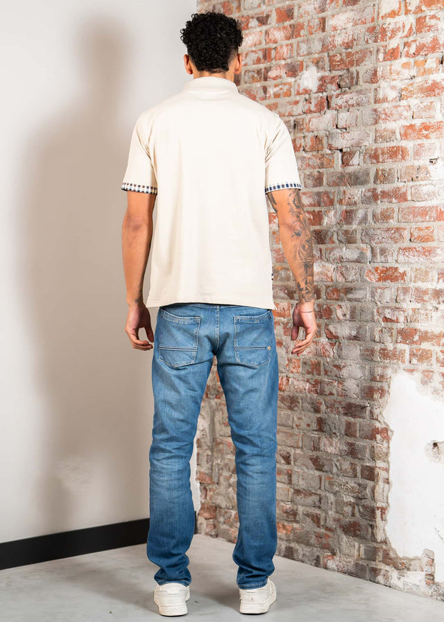 Aquascutum Polos Cc stretch piqué sleeve polo - beige