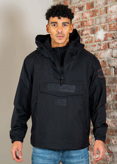 Napapijri Jassen Lightweight Packable Rainforest Overhead rf next Jacket - black beauty