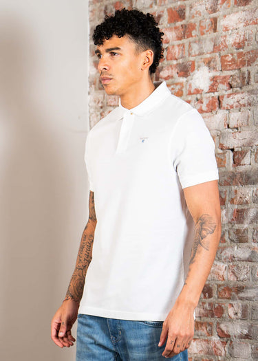 Barbour Polo's Barbour tartan pique polo shirt - white dress