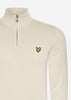 Lyle & Scott Truien  Cotton merino quarter zip jumper - cove 