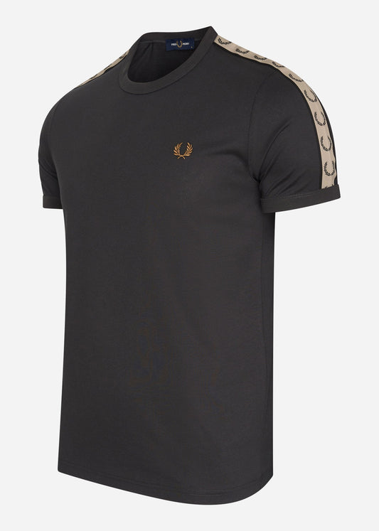 Contrast tape ringer t-shirt - anchor grey black