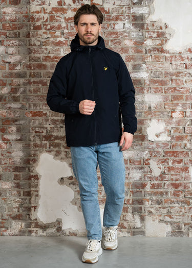 Lyle & Scott Jassen Zip through hooded jacket - dark navy