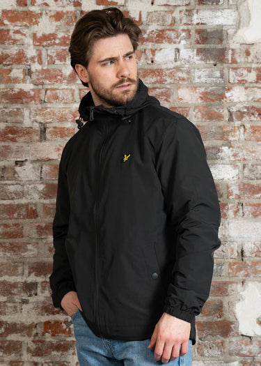 Lyle & Scott Jassen Zip through hooded jacket - gunmetal