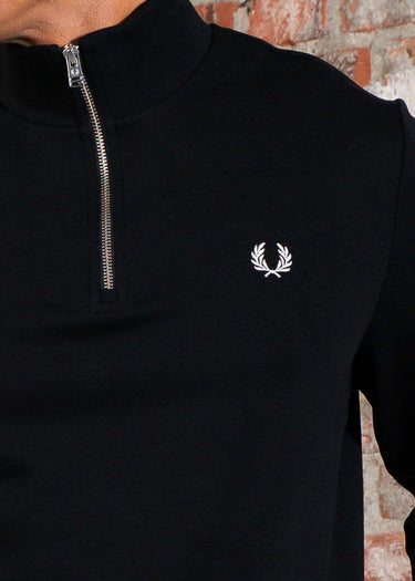 Fred Perry Truien Half zip sweatshirt - black