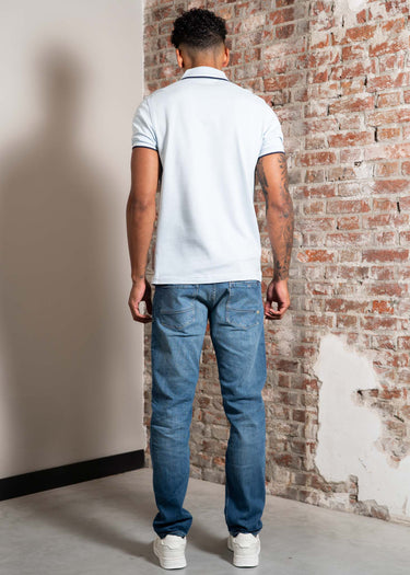 Fred Perry Polo's Twin tipped fred perry polo shirt-Light Ice Snow White Tennisblue