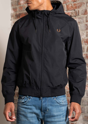 Fred Perry Jassen The hooded brentham jacket - black