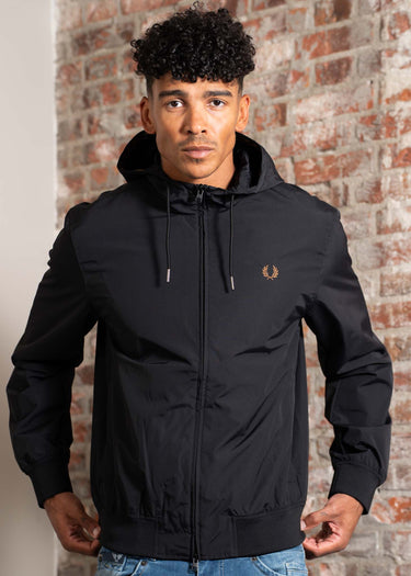Fred Perry Jassen The hooded brentham jacket - black