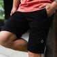 MA.Strum Korte Broeken  Cargo short - black 