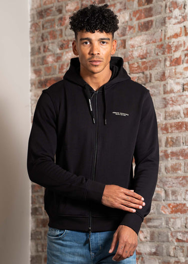 Armani Exchange Vesten Stretch fabric zip-up sweatshirt - black
