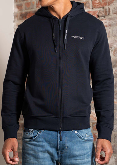 Armani Exchange Vesten Stretch fabric zip-up sweatshirt - blue