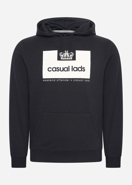 Weekend Offender Hoodies  Casual Lads hoodie - black 