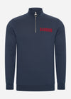 Barbour Truien  Cotes half zip sweatshirt - navy 