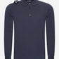 MA.Strum Polo's  Ls jersey zip polo - ink navy 