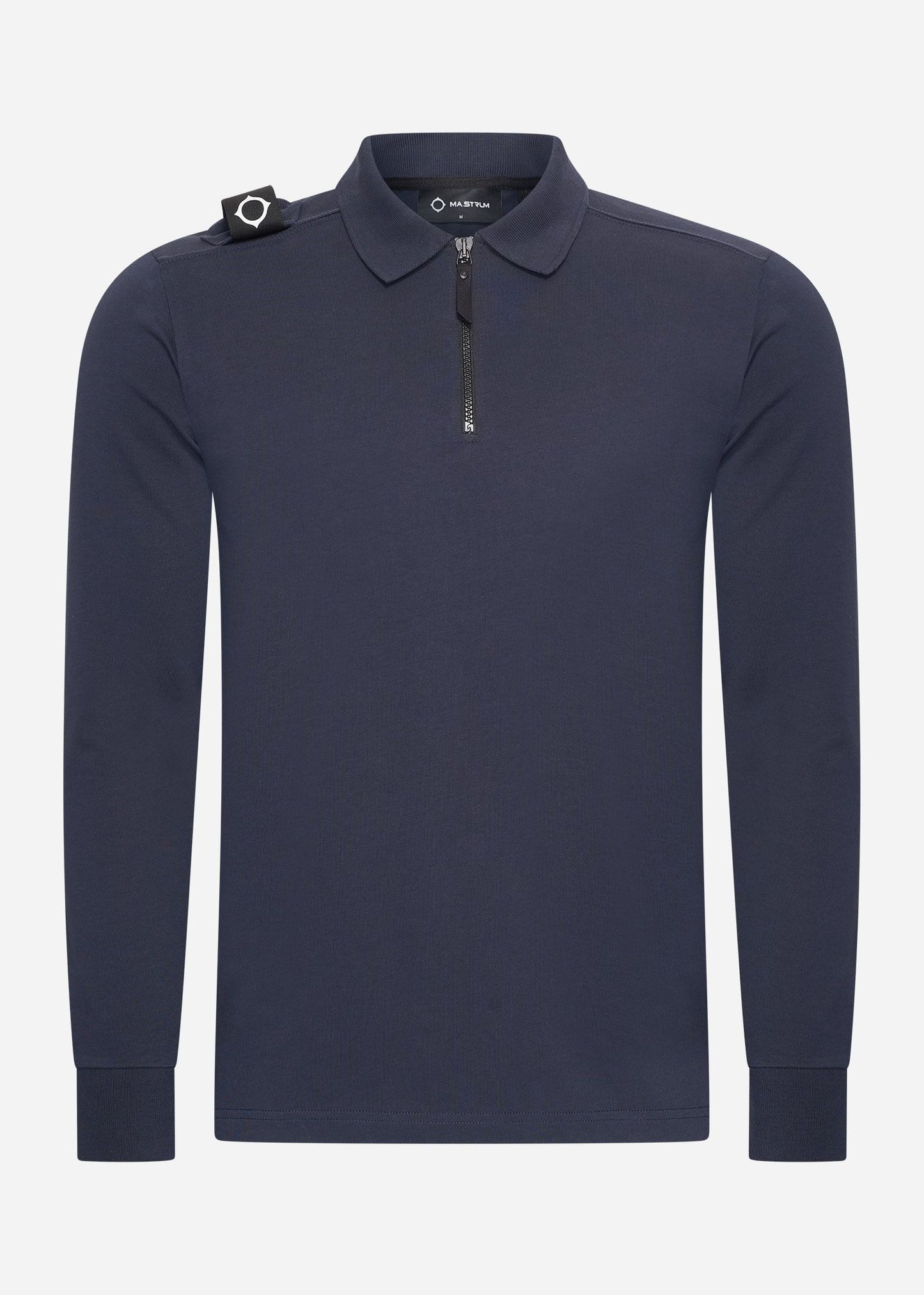 MA.Strum Polo's  Ls jersey zip polo - ink navy 