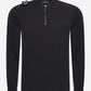 MA.Strum Polo's  Ls jersey zip polo - black 