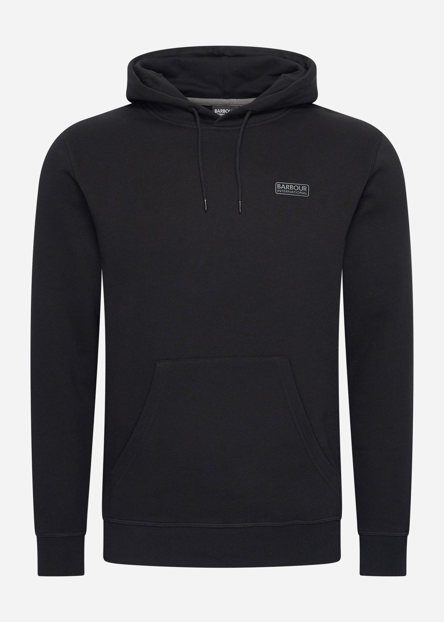 Barbour International Hoodies Small logo hoodie - black pewter